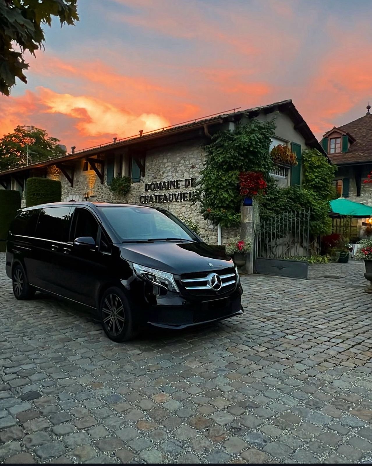 V-Klasse Sonnenuntergang